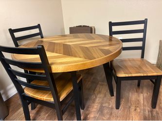 Dining table set 4 chairs