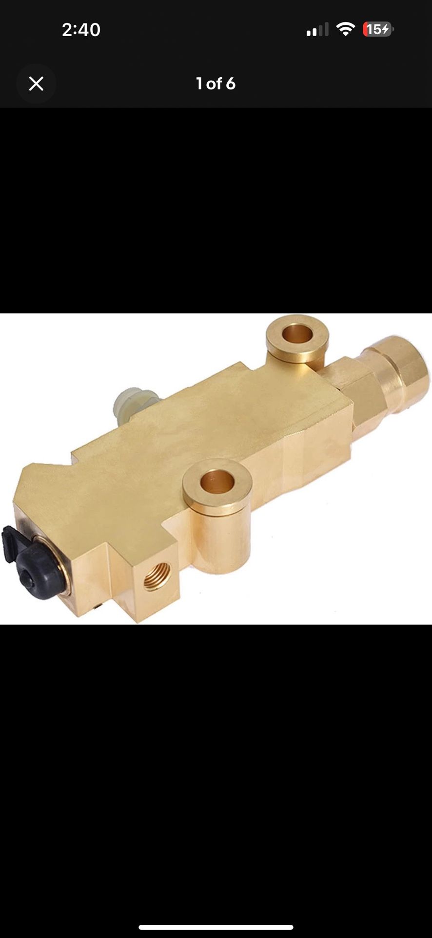 172-2174 DISC/Drum Disc Front Drum Rear Brake Brass Proportioning Valve PV2