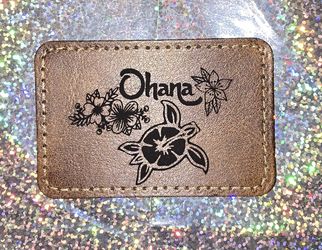 Custom  Engraved Adhesive Leather Patches