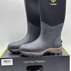 TIDEWE Rubber Boots Men’s Sz 10 Neoprene with  Waterproof