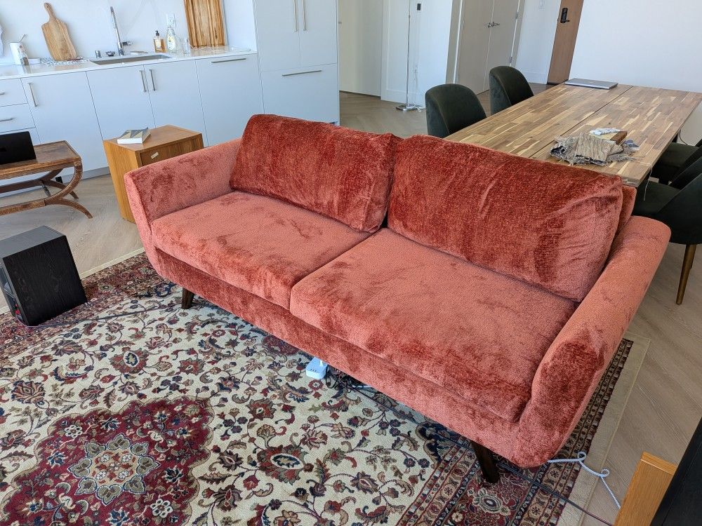 Moving Sale - Plush Red Sofa