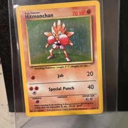 Hitmonchan Unlimited Base Set Pokémon Card