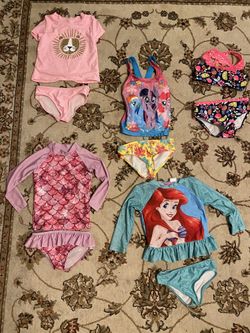 Girls Size 3T And 4T Swim Suits 