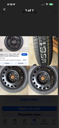 New 17 inch spare tire