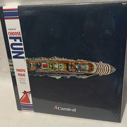 Carnival Cruise Line Photo Folio, designed to hold two 8x10 inch photographs