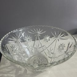 Vintage Crystal Glass Bowl