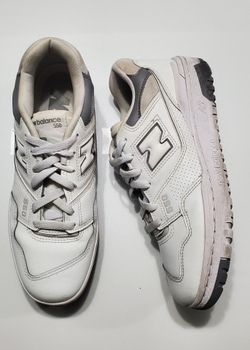 New Balance 550 White Grey Sneakers Classic Retro Low-top Silhouette Men Size 9