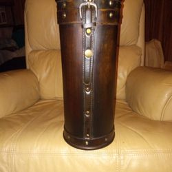 Tall leather Look vintage steampunk style Carrier 