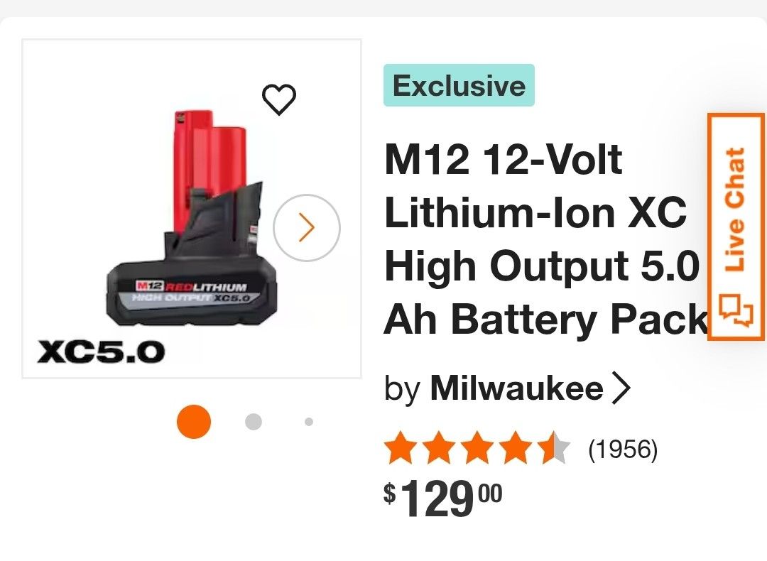 Milwaukee Battery