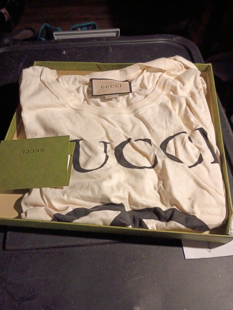 GUCCI PRINT T SHIRT NEW PLUS TICKET