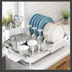 Drying Dish Rack-White, New! 