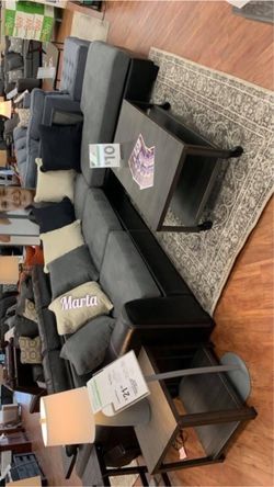 Lychee Charcoal LAF Sectional - Couch - Living Room Set