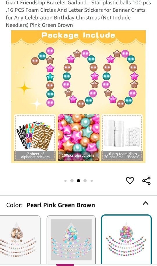 Giant Friendship Bracelet New