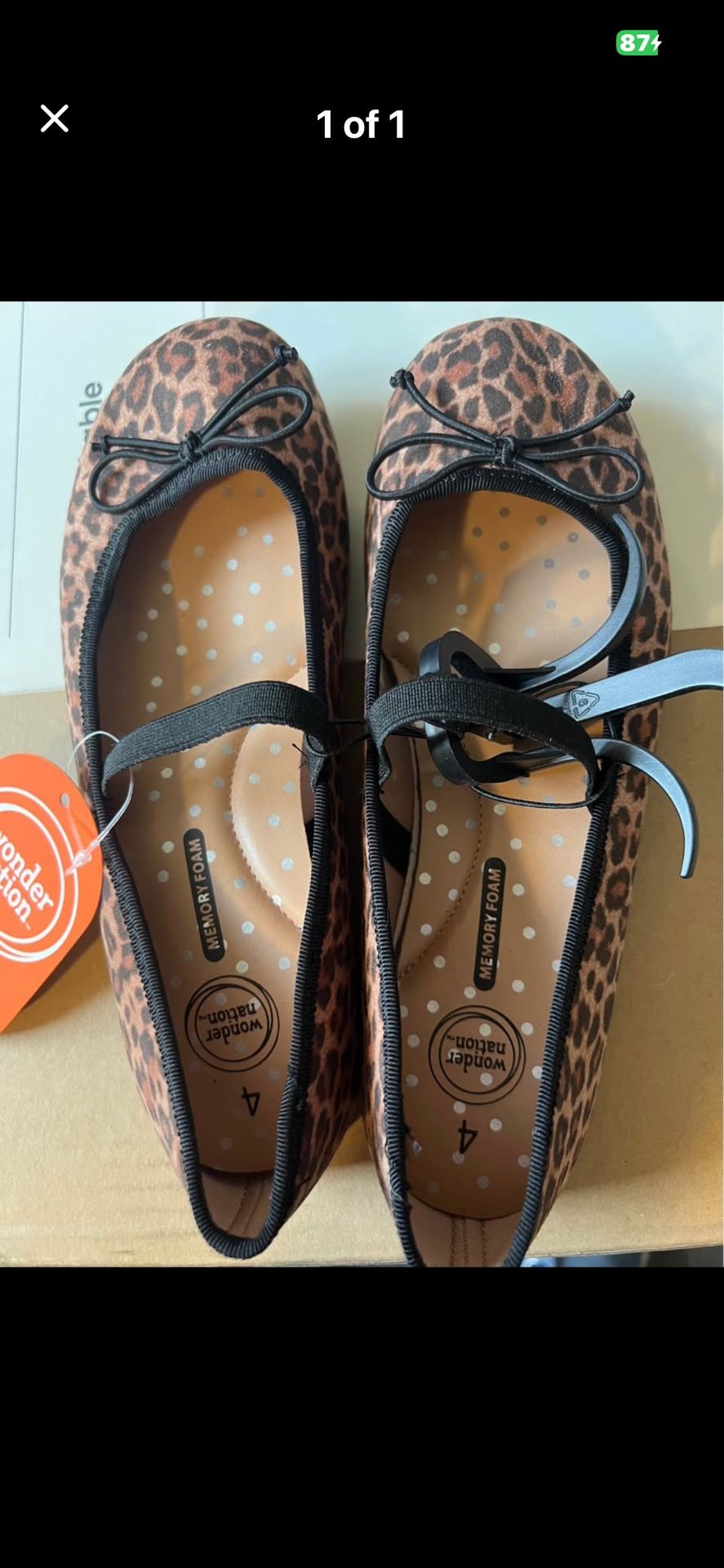 Girls Wonder Nation's Bow Ballet Flats