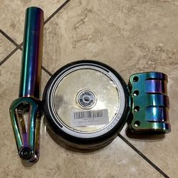 Brand New Pro Scooter Set SCS Forck,Clam And 120mm Wheels “7 Colors,and model Of Wheels To Choice