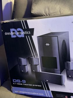 Dresden Acoustics DS 9, 5.1 Home Theater System 1500w Total HDTV
