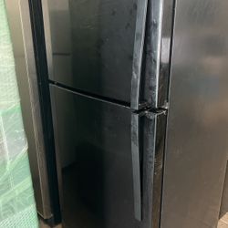 Black Whirlpool Refrigerator