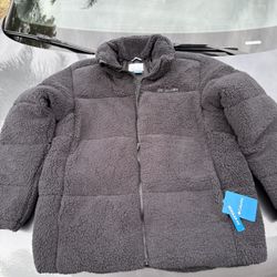 Columbia, Columbia Men’s Puffect II Sherpa Jacket, Puffect II, Sherpa Jacket, Puffer Jacket, Black Jacket, Large Size, Men’s Outerwear, Winter Jacket,