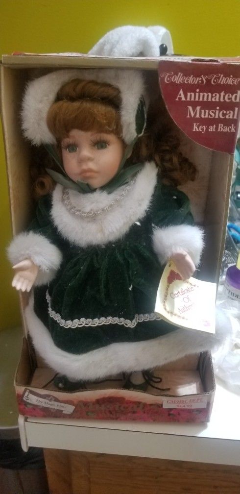 vintage collectors musical doll