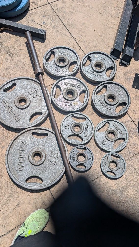 Rack+ Plates+ Barbell