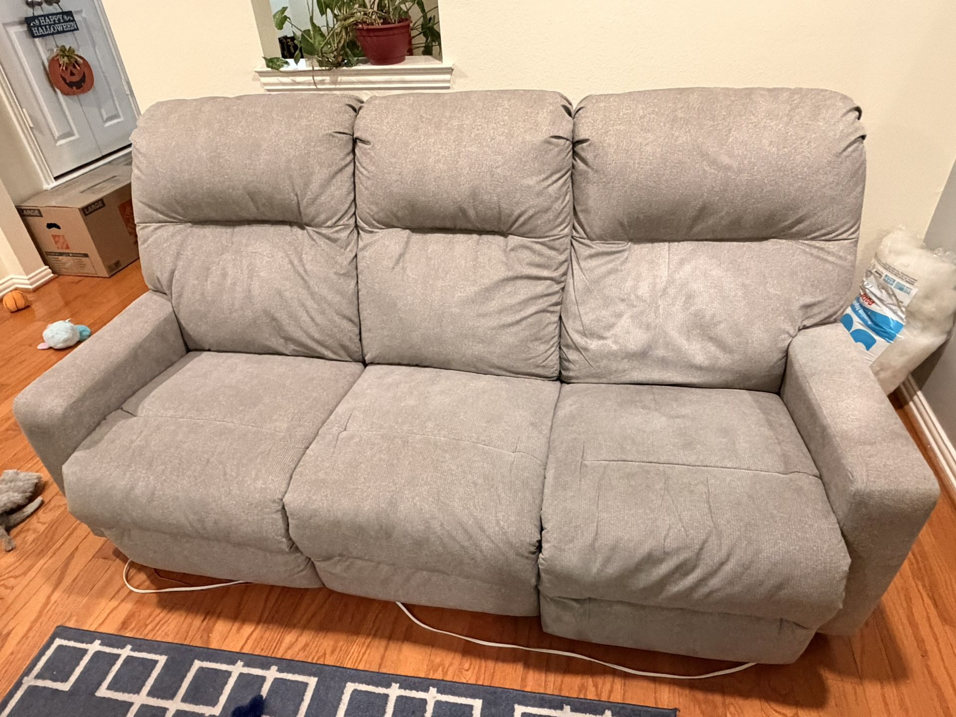 Grey Reclining Couch