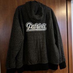 NFL Pro Line Men’s Patriot’s Trailblazer Zip Up Sherpa Hoodie 4XL 