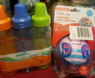 Bottle and snack cup
