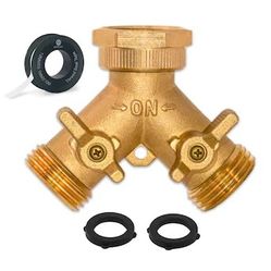 Garden Hose Solid Brass Two Way Connector