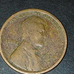 1916 S Wheat Penny Rare 