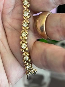 14 Carat Gold Tennis Bracelet with 7 carats of fine quality diamonds/ Will Trade for a Jeep Wrangler