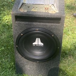 JL Audio 300/2 Amp And 12”v3 Sub With Box