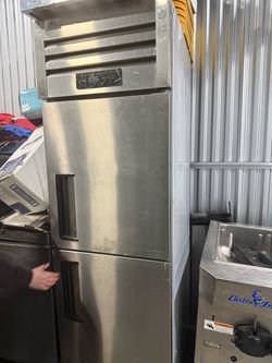 Commercial 2-Door Stainless Steel Refrigerator