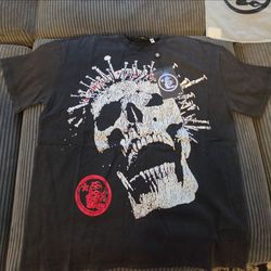 Black Skull Graphic T-Shirt with Tags Hellstar