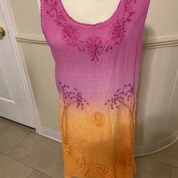Brand New Raya Sun Sleeveless Dress Or Beach Cover Up Size Medium 