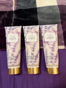 Victoria’s Secret Lavender & Vanilla Body Lotion (8oz) — Set of 3, All New