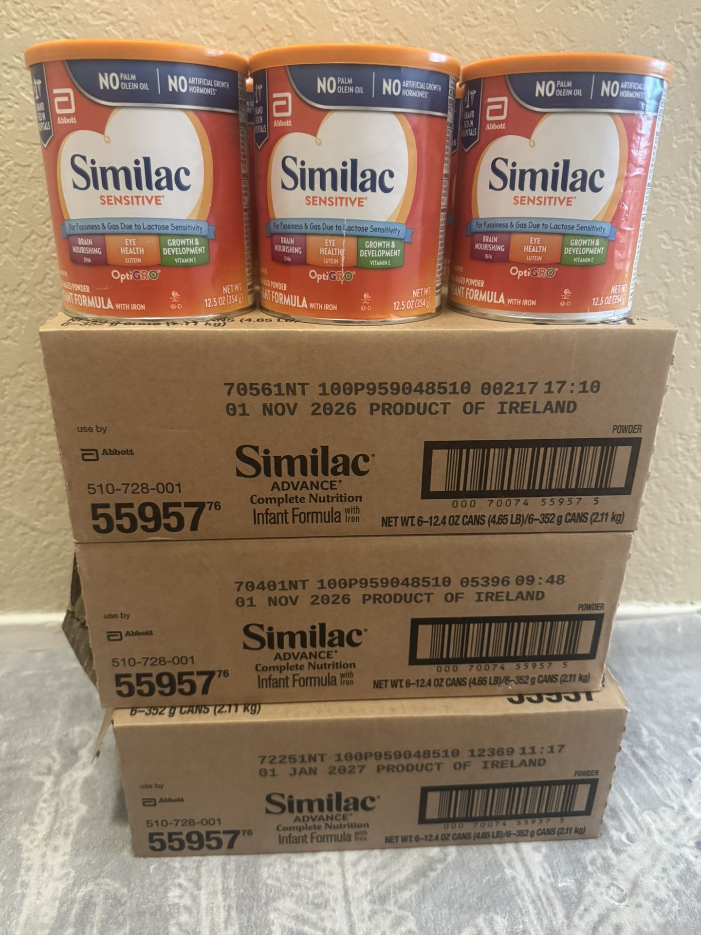 4 Boxes Of Baby Similac Formula
