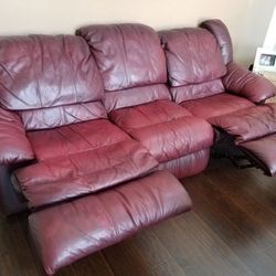 Leather Couch And Love Seat