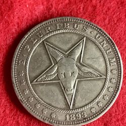 Large 666 Devil Coin. First $20 Offer Automatically Accepted. Shipped Same Day