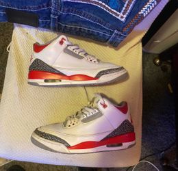 Jordan 3 fire red 9.5
