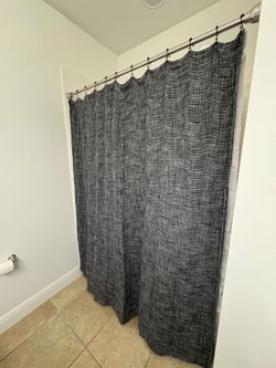 Black/grey shower curtain - NEEDS TO BE GONE BY END OF MONTH