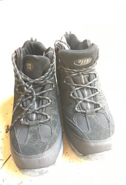 Black lea steel toe boot