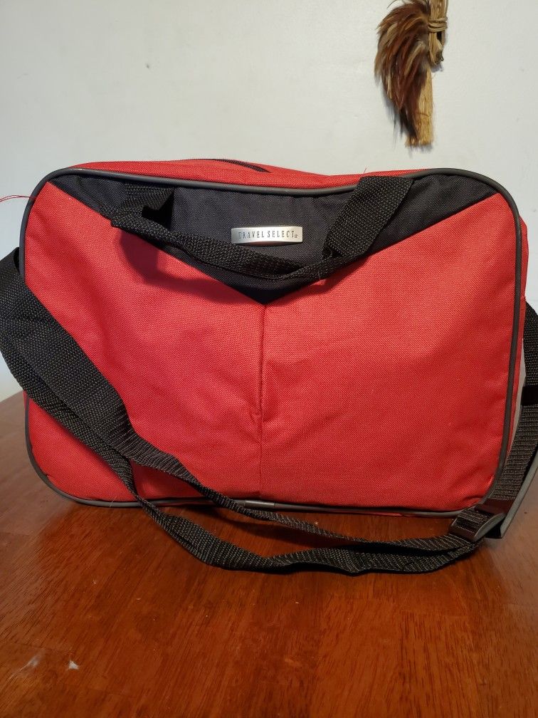 Travel Select Carry On Tote Bag Red And Black