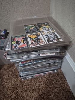 Ton of binder pages filled with baseball cards