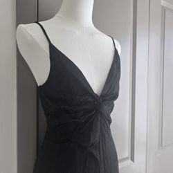 Nordstrom Black Satin Jumpsuit