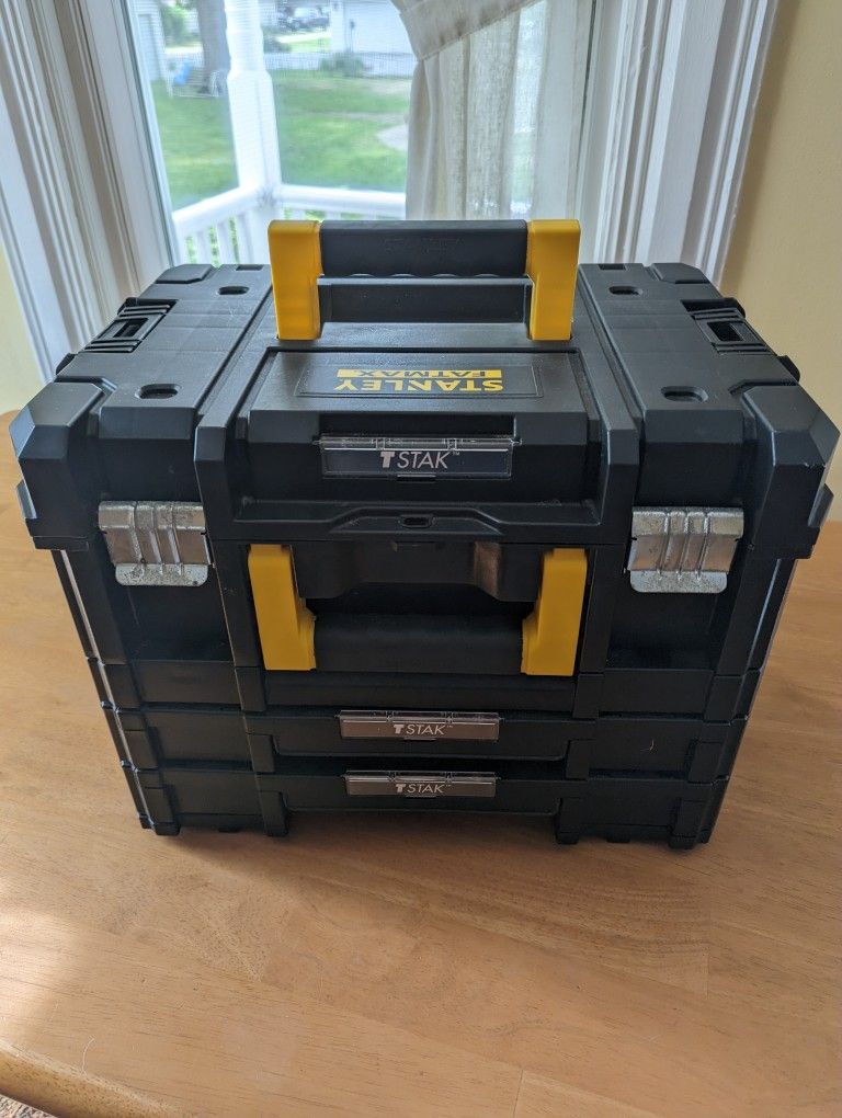 Stanley FatMax Tstak Combination Toolbox-21.5 L Inc. Box w/2 Drawers FMST1-71981
