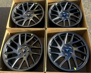 18” Tesla Model 3 Factory Wheels Rims OEM Photon New
