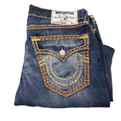 true religion jeans SUPER QT size 36 heel drag