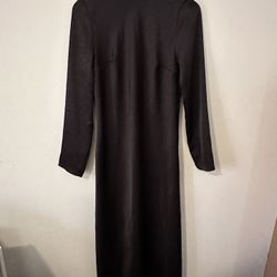 Black Silky long dress