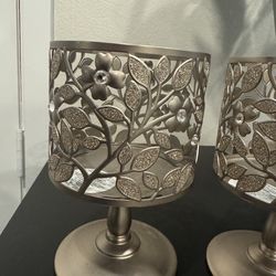 Decorative candle holders.