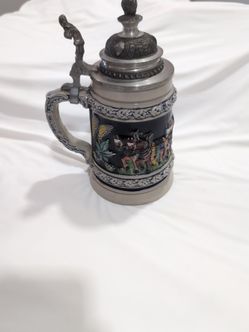 Authentic Thewalt German Beer Stein - Horse & Wheat Relief
